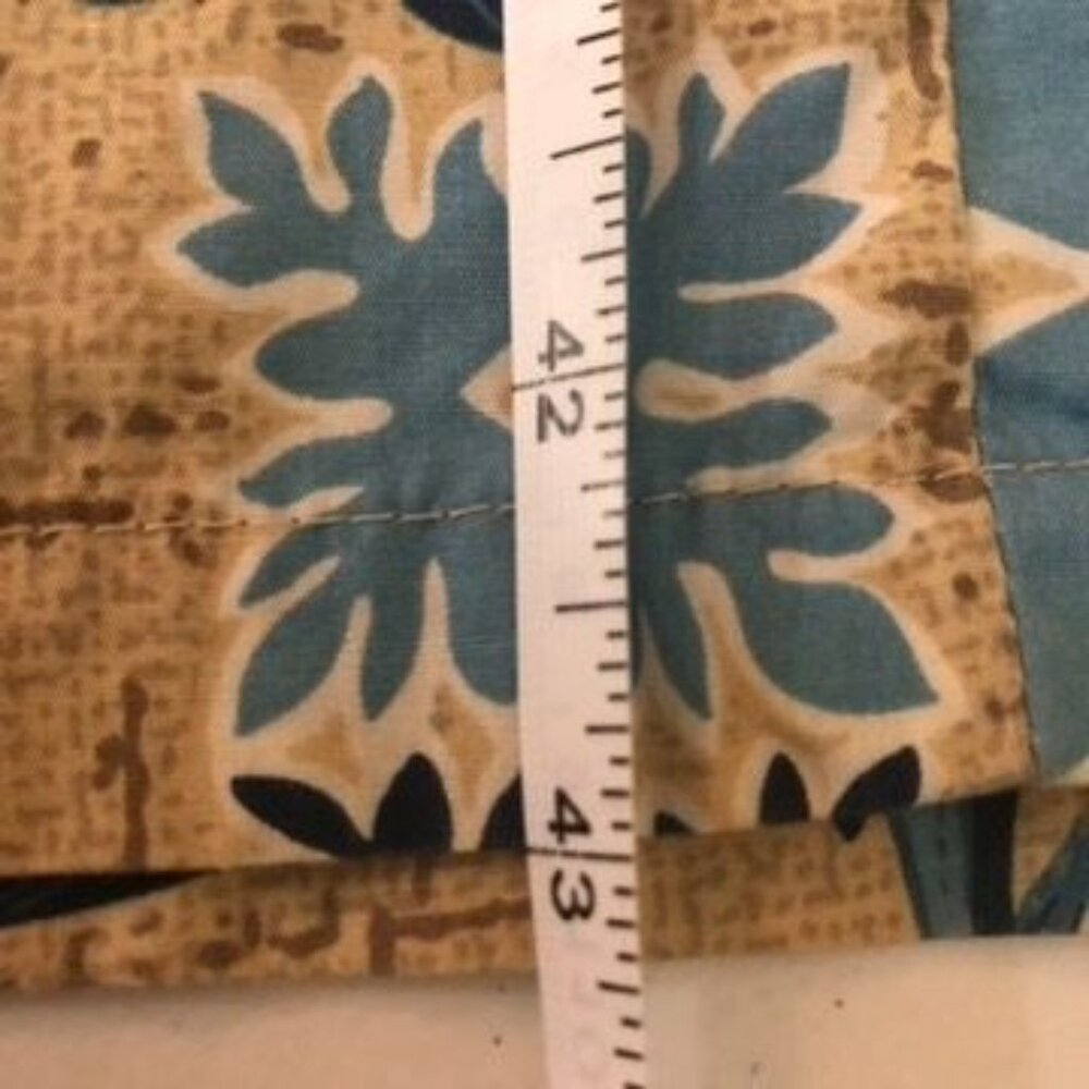Hilo Hattie Blue and Tan Floral Print Maxi Dress - Picture 12 of 14